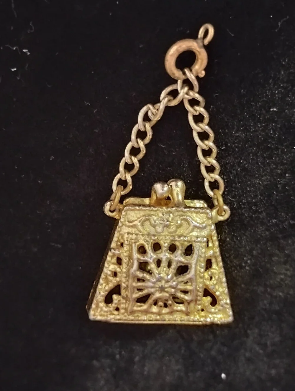 Gold-Tone Multi-Stone Drop Pendant Necklace Accent